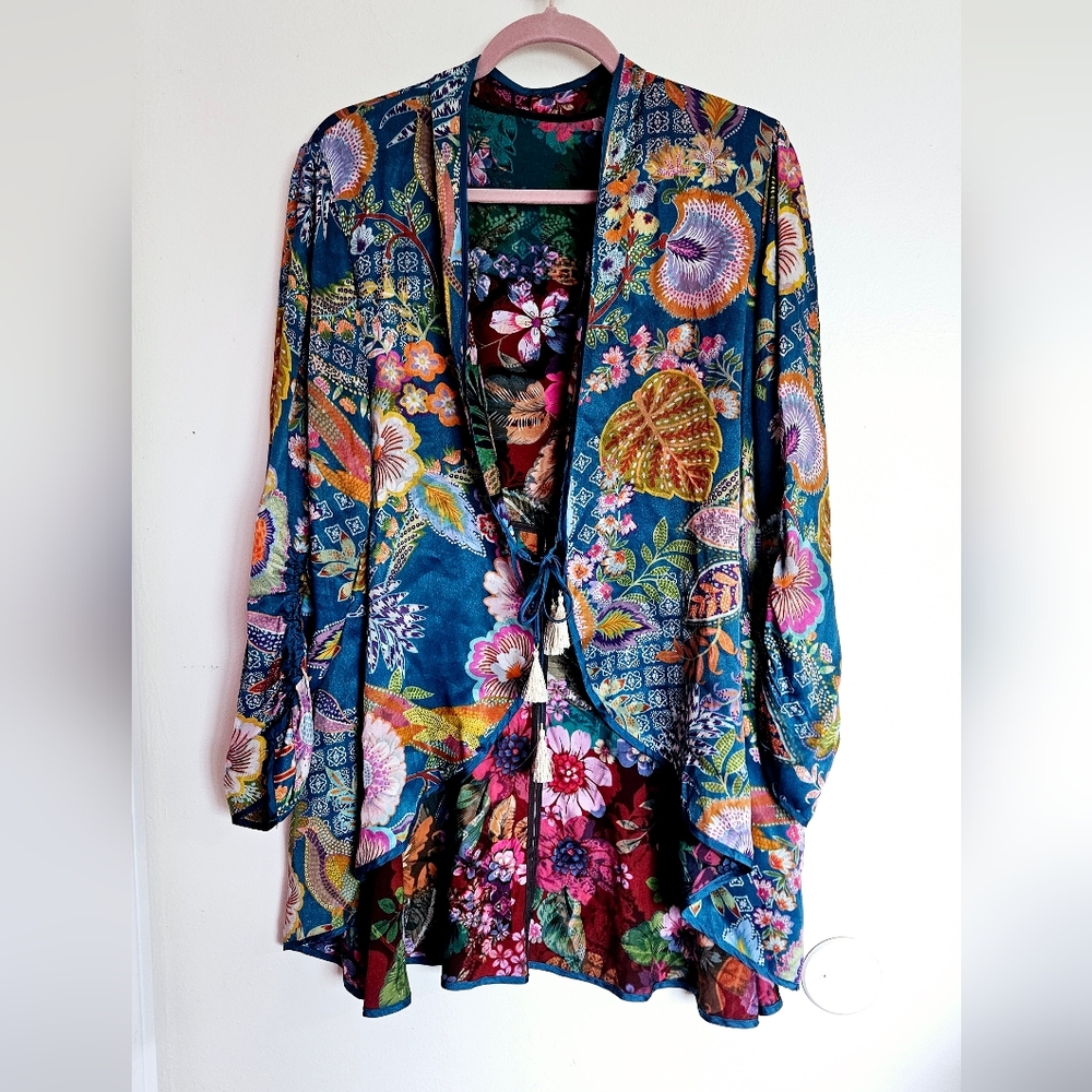 Johnny Was LAPHAM RYDER COAT Boho Duster Reversible - Picture 4 of 10